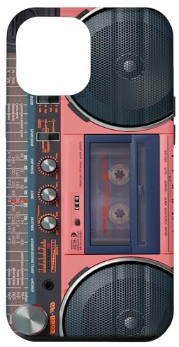Hülle für iPhone 14 Plus Boombox Throwback Retro Musik 80er & 90er Koralle Ghettoblaster