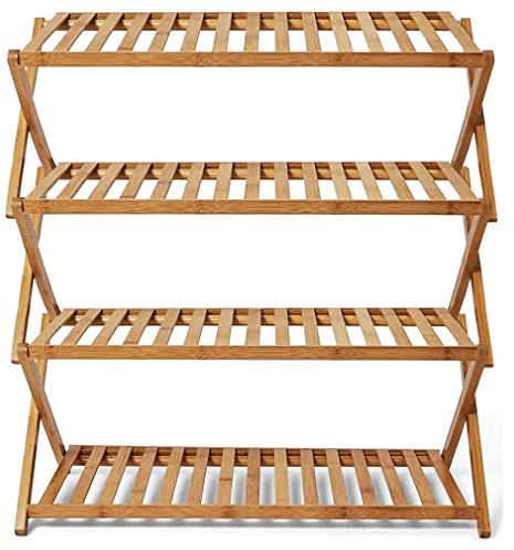 Tragbarer Campingschrank mit 4 Ablagen, zusammenklappbarer Campingregal-Organizer für die Küche im Freien, Grillen, Picknicken, leicht und stabil, trägt bis zu 50 kg