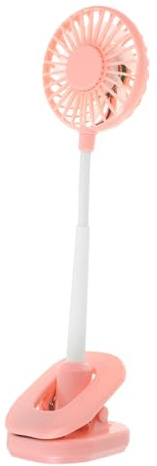 UKCOCO Ventilatore Portatile USB Multifunzionale con Clip e Luce LED Lampada da con Ventilatore e Funzione Aroma Ricaricabile per Dormitorio e Scrivania Rosa
