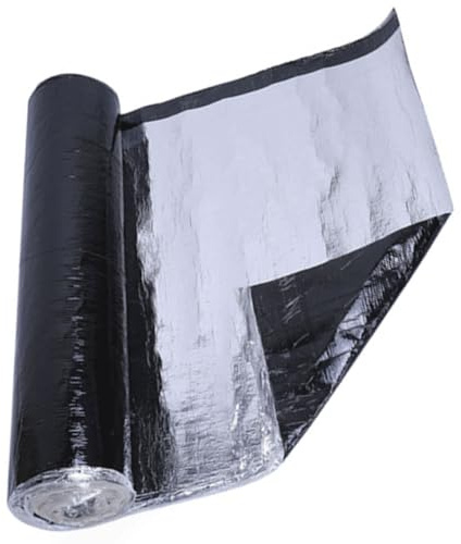 Rotolo Patch di Asfalto per Tetto, Guaina Bituminosa Autoadesiva, Nastro Sigillante Impermeabile, Nastro Adesivo Resistente all'acqua per Perdite Tetto, Fessurazioni Superficiali(0.5x15m)