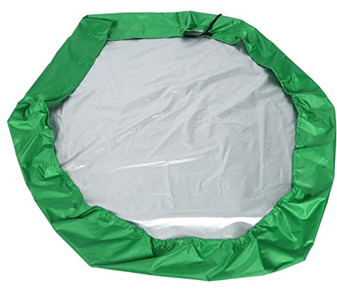 Keenso Sandkastenabdeckung, Schneestaub, Sonnenschutz, Sechseckiges Vordach für Garten, Badebecken, 190T Silberbeschichtetes Polyester-TAFT-Material (140 * 110 * 20cm)