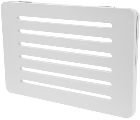 HOMSFOU Tapa para Caja Eléctrica Decorativa de PVC Resistente Rejilla de Ventilación Lateral Diseño Versátil para Caja de Medidores Instalación Sencilla para Uso Interior y Garaje