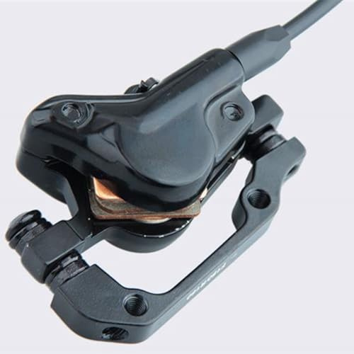 CashMuch Set freno a disco idraulico per bici elettrica e scooter, pinze a doppio pistone anteriore e posteriore, rotore 160 mm, interfaccia Sfor M a 2 poli, nero
