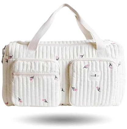 tiwuuyo Buffertväska, klinikväska, babyväskor för mamma, kapacitet quiltad skötväska, bärväska, mammy för mor, far, föräldrar, b