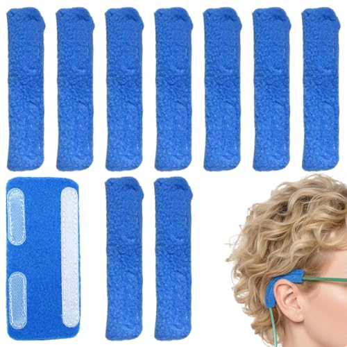 QEXUJOW Dispositifs anti-ronflement,Lot de 10 protections auditives, coussinets pour canules nasales et accessoires de protection auditive souples pour tubulures d'oxygène.