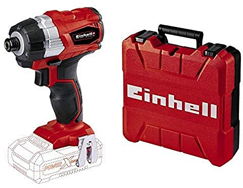 Einhell Akku Schlagschrauber TE-CI 18 Li Brushless Solo Power X-Change (Lithium Ionen, 18 V, 180 Nm, LED Licht) + Koffer E-Box S35 (für universelle Aufbewahrung von Werkzeug und Zubehör)