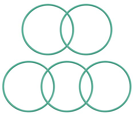 sourcing map 5 Stück O Ring 40mmx43mmx1.5mm FKM Dichtungsringe O-Ringe Fluor Gummi Öl Säure Unterlegscheiben für Industerie Maschinen Auto Reparatur Wärmebeständigkeit