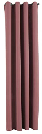 Gardinenbox Vorhang Blickdicht »Newyork« Altrosa HxB 245x140 cm 1er-Pack Thermo-Gardine Verdunkelungsvorhang Blackout Ösen schalldämmend ÖKOTEX UV-Schutz Raffhalter, 201920600