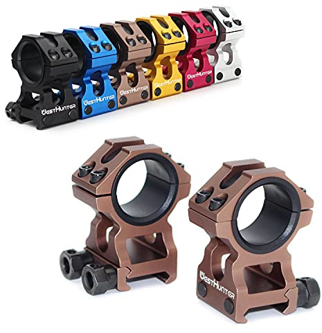 WestHunter Optics WH-5095 Teleskopiska klockringar, exklusivt för sportaktiviteter | brun, mitthöjd 36 mm