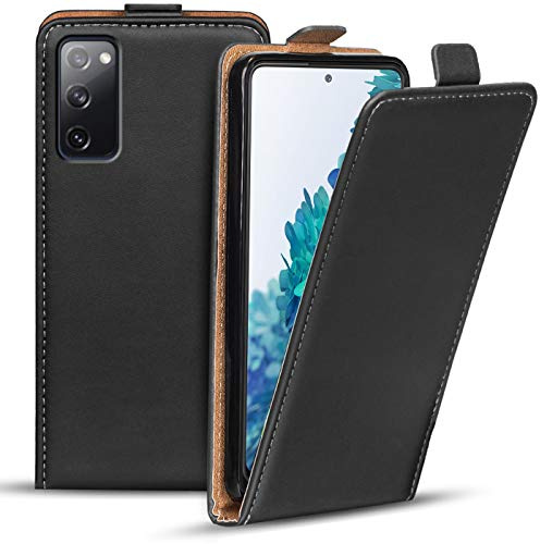 Verco Flip Cover für Samsung Galaxy S20 FE Case, Flipstyle Schutzhülle für Samsung S20 FE Hülle Kunstleder Tasche vertikal klappbare Handyhülle, Schwarz