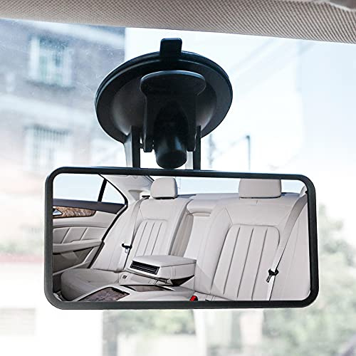 Innenspiegel Auto Rückspiegel 360° Auto Baby Autospiegel mit Saugnäpfe Weitwinkel Sicherheitsspiegel Zusatzspiegel, Hohe Klarheit 12 x 6cm