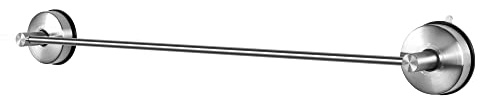 Barres Porte-Serviettes - JOMOLA Porte-Serviettes à Ventouse de 55.8 cm pour Salle de Bain et Cuisine Support Serviette Mural Acier Inoxydable Ventouse Barre de Serviette sans Perçage, Argenté