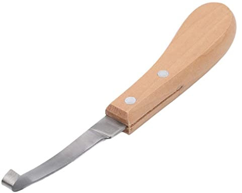 EdirFtra Coltellino da Maniscalco, Lama Dritta per hoofing, Lama Dritta in Acciaio al Carbonio Coltello per Zoccoli, Attrezzo per Zoccoli da Maniscalco, Mano Destra