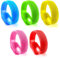 mizikuu Brazalete LED, 5 Piezas Pulseras Luminosas Pulsera LED Fiesta, Barras Luminosas Ajustabl Flasheando Brazalete, LED Fiesta Brazalete Juguetes Luminosos para Conciertos, Festivales, Deportes