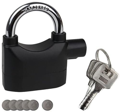 DISCORAMA® LUCCHETTO ANTIFURTO CON ALLARME SONORO 110DB, IMPERMEABILE, PER MOTO, BICI E SCOOTER