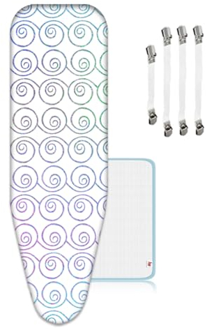 ZJBKX Bügelbezug 160x60cm, Größe XXL, Baumwolle, Einfache Passform zum Schutz des Bügelbretts