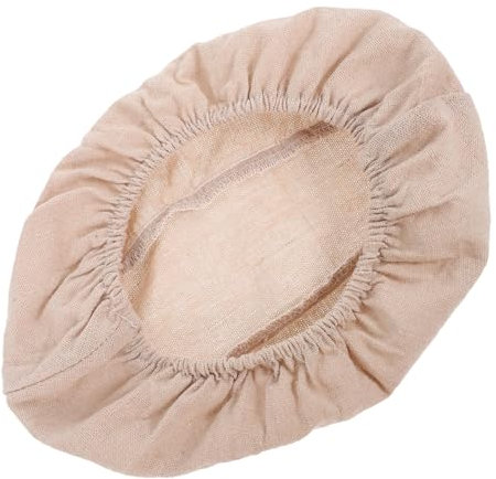BESTOYARD Bread Basket Cloth Liner Oval Cover 30x14x8cm Beige Cotton Dough Proofing Basket Cloth for Sourdough Baking Home Kitchen