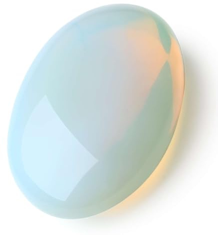 Opal 6,1 cm großer Handschmeichler, Heilkristalle, natürliche Edelsteine, beruhigende Wirkung, Energieausgleich, Reiki, polierter Handschmeichler, Reinigungsschutz, Angst, Stressabbau, Therapie, 1