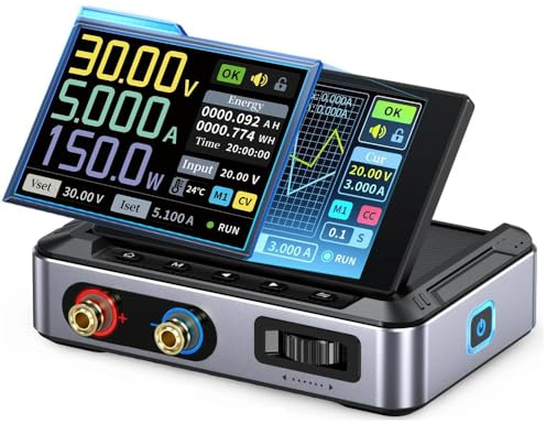 Fasizi Fuente de alimentación CC DPS 150, Fuente de alimentación CC Ajustable de 30 V y 5 A, con Pantalla IPS a Color de Alta definición de 4 dígitos