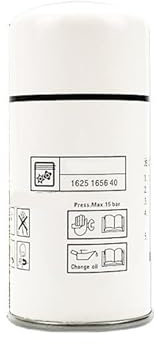 Élément de filtre à huile de compresseur d'air 1625165640 adapté For Bolaite