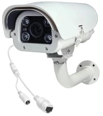 GLOBAL SECURITY Telecamera Lettura Targa 5 Mpx LPR Poe o Poe con alimentazione da 2,8mm-12mm o 6mm-22mm per Controllo degli accessi, Sicurezza pubblica e controllo territorio (POE 2,8-12mm)