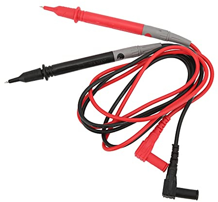 Cavo di prova per multimetro 10 set Morsetto con cappucci protettivi Sonda lunga Materiale flessibile in PVC durevole per energia elettrica Accessori per test numerici Tensione (UA028(10A/1KV))