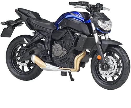Escala 1:18 para Yamaha MT-07 2018, Modelo De Metal Fundido A Presión, Kit Motocicleta, Colecciones Exhibición, Juguete Regalo