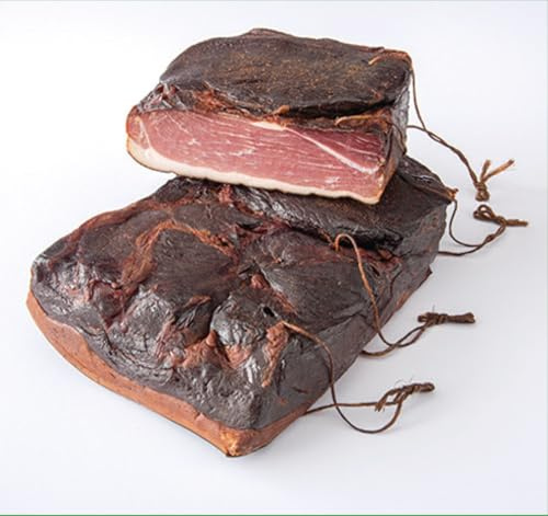Schwarzwald Metzgerei Schaufler Schwarzwälder Räucherschinken, Im Buchenrauch Gereift, am Stück, Traditionell Handgesalzen, 60 Tage Haltbar (2 x 1kg)