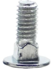 4-10 STK GB12 DIN603 Förzinkat Fackverk Runt Huvud Fyrkantig Hals Vagnen Bult Coach Skruv M4 M5 M6 for Hylla Skrivbordsmöbler(25mm,M6 5pcs)