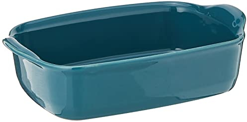 Emile Henry EH609649 - Bandeja para horno individual, cerámica, 22 x 14 cm, color azul