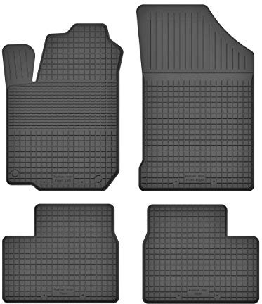 Gummimatten Fußmatten 1.5 cm Rand kompatibel mit Toyota Yaris I (Bj. 1999-2005) ideal angepasst 4 -Teile EIN Set