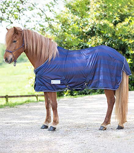 Fliegendecke für Pferde, Pony, Sheland, Marineblau, 145 cm