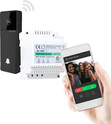 COMELIT KVV8111 KIT VISTO VIP WI-FI CON ALIMENTATORE E CAMPANELLO