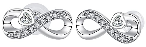 Arrebol Pendientes Infinito Mujer Plata de Ley 925