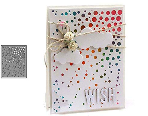 Benoon Stanzform - Kreise, Loch, Hintergrund, Metall, DIY, Scrapbooking, Papier, Karten, Bastelschablone - Silber