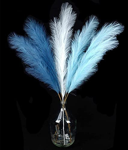 5 pièces Artificielle Pampa Herbe 47 in 120cm Bouquet Bricolage Vase Nouvel an Vacances fête de Mariage décoration de la Maison Plante Simulation Fleur Roseau (Mélange de Couleurs)