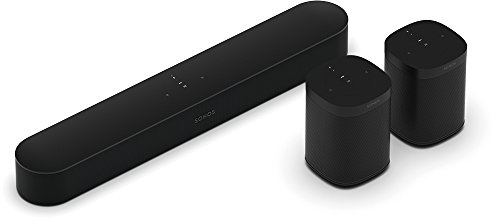 Sonos Beam (Gen 2) (Black, 5.0 (Beam+2X One Gen2))