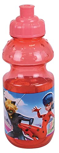 MIRACULOUS FUN HOUSE 006083 GOURDE LADYBUG 350 ML POUR ENFANT Rouge