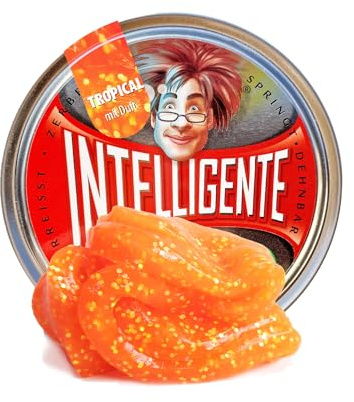 Intelligente Knete - Das Original! Tropical mit Duft - Kinderknete und Therapieknete in einem - besser als jeder Stressball! Für Kinder und Erwachsene (Medium-Dose, 40g)