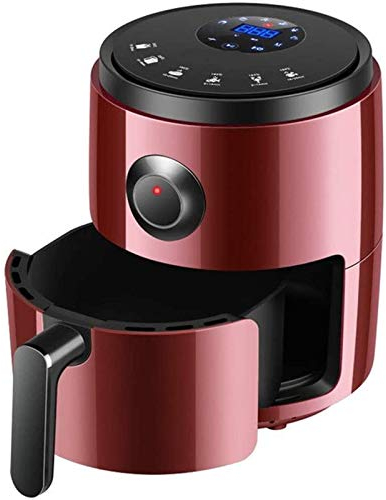 YHQKJ Friteuse à air, poêle à Frire électrique Multifonction sans Huile Maison Frites Machine LCD friteuse Intelligente Ailes de Poulet cors Rouge Needed
