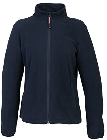 Niscioma Felpa Zip Intera Donna - Maglia Tuta Felpata Invernale Maglie Senza Cappuccio Tinta Unita, Felpe da Lavoro Micropile antipilling 100% polyestere con Tasche Polsini Elasticizzati, Cop Lady