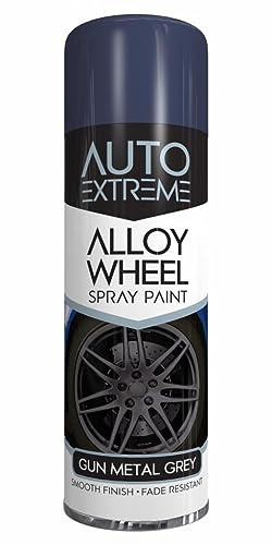 Classic Signature - 2 x Auto Alloy Wheel Gun Metal Grey Spray Paint 300ml Fantastic and Smooth Finish Surface Aerosol Can for Car, Van, Bike