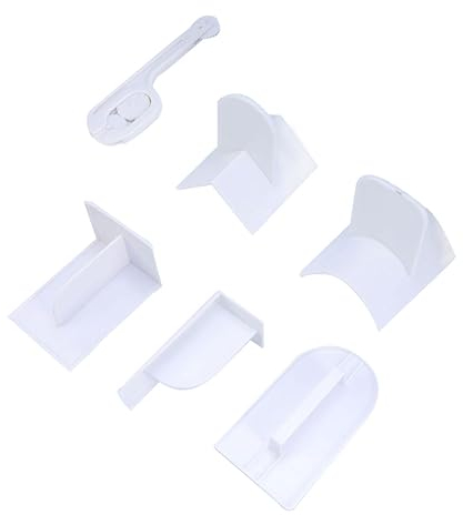 6 Piece Fondant Smoother Cake Scraper Set for Baking Shop Use