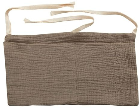 Bolsa organizadora for colgar en la cabecera Bolsa de almacenamiento for colgar junto a la cama Bolsa de almacenamiento for colgar junto a la cama Bolsillos de algodón de doble capa for cochecito Paña