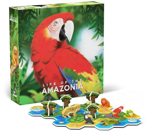 Life of The Amazonia I Dschungel Building Brettspiel I Puzzle & Strategie