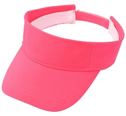SRZYMJ Visier Hut Breiter Krempe Sonnenhut für Frauen Visor Cap Sommerhut Outdoor Sport Kappe Strohhut Schlapphut Atmungsaktiv Sonnenschutz Cap Für Outdoor Golf Tennis Laufen Wandern Urlaub Pink