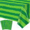 4 manteles de ternera de sandía verde melón mantel sandía fiesta mantel sandía manteles sandía cumpleaños fiesta mantel para playa fiesta suministro 51 x 86 pulgadas