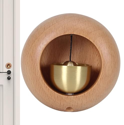 Streysisl Ladenbesitzerklingel zum Öffnen der Tür, Türklingel für Schlafzimmer - Magnetischer runder Türklopfer aus | Einzigartige Eingangsornamente, interessante Ladenbesitzerglocke für Zuhause,