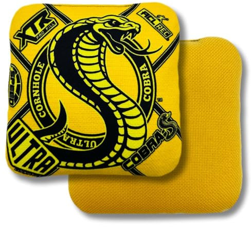 Cobra-S Cornhole Bag Set - ACL Approved (Yellow)