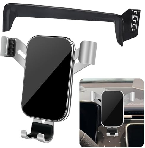 LUNQIN Kfz-Handyhalterung für Mercedes Benz EQE 2023 2024 2025 Limousine SUV EQE350+ EQE350 EQE500 4MATIC Auto-Innenzubehör Beste Handy-Halterung Handy-Halterung Aufladen GPS Bildschirmständer